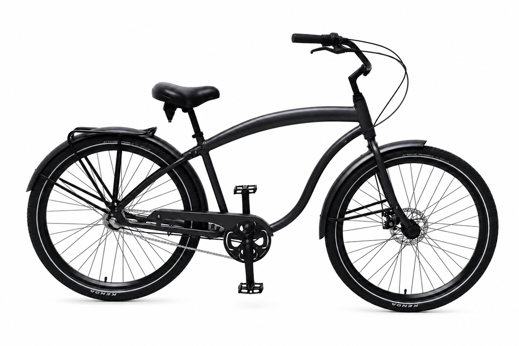 Rossa Adult beach cruiser bike bicycle large adult 27.5 Fahrrad Cruiserfiets Velo black