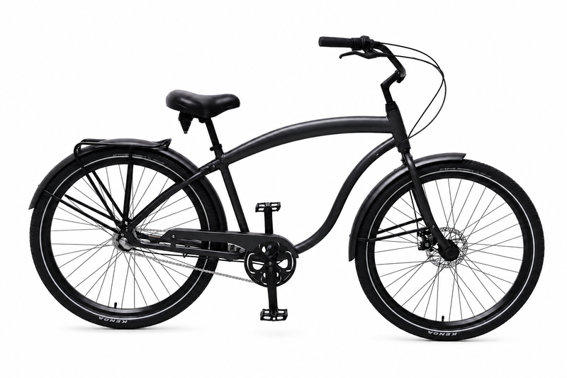 Rossa Adult beach cruiser bike bicycle large adult 27.5 Fahrrad Cruiserfiets Velo black